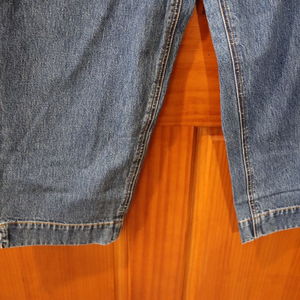Eddie Bauer Blue Ankle Cropped Jeans Classic Indigo Preppy 90s Vintage 12 - Picture 5 of 12